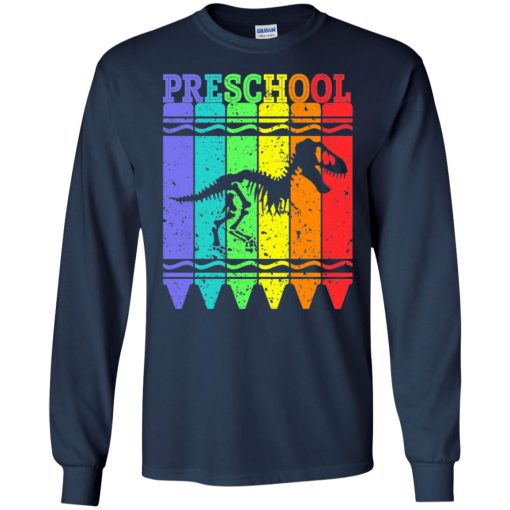 Back To School Shirt Preschool Crayon Dinosaurus 4