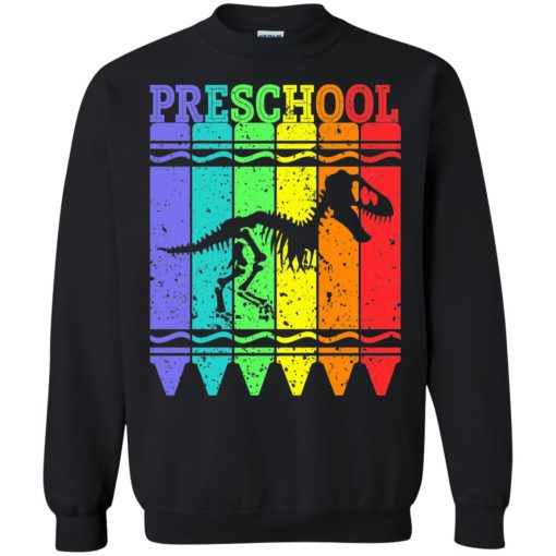 Back To School Shirt Preschool Crayon Dinosaurus 7