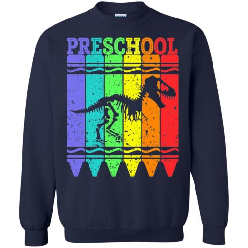 Back To School Shirt Preschool Crayon Dinosaurus 8