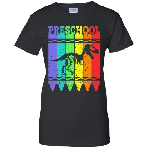 Back To School Shirt Preschool Crayon Dinosaurus 9