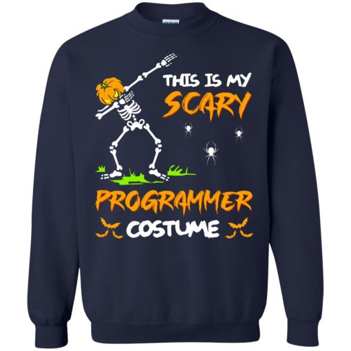 This Is My Scary Programmer Costume Dabbing Skeleton Pumpkin Halloween 8