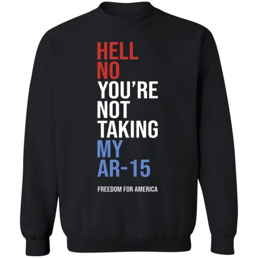 Hell No You're Not Taking My AR-15 Freedom For America 7