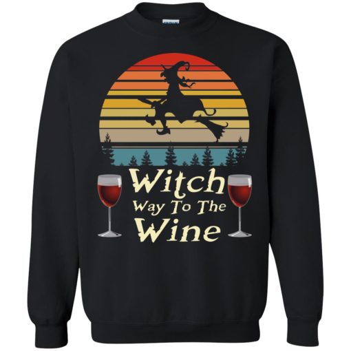Vintage Witch Way To The Wine Halloween 7