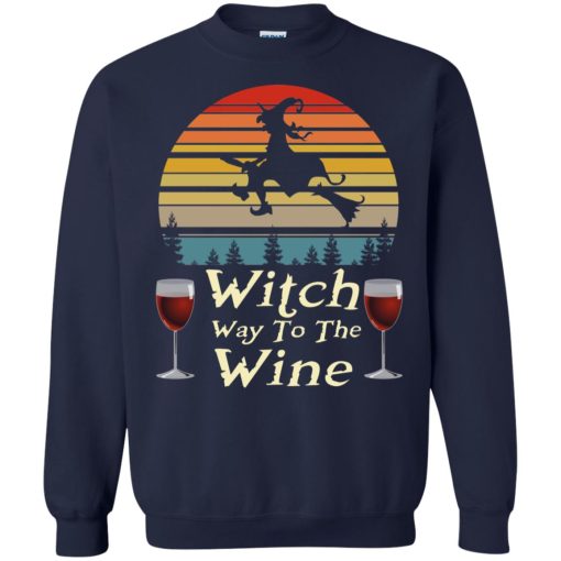 Vintage Witch Way To The Wine Halloween 8
