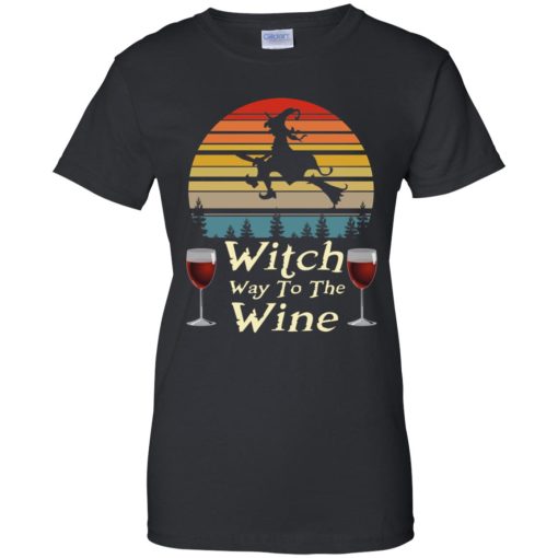 Vintage Witch Way To The Wine Halloween 9