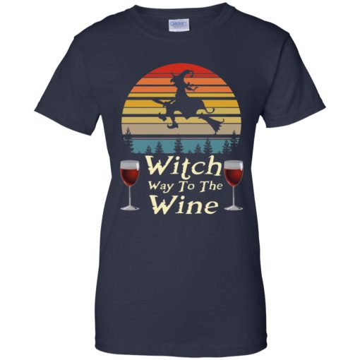 Vintage Witch Way To The Wine Halloween 10
