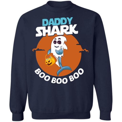 Daddy Shark Boo Boo Boo Shark Ghost Halloween 8