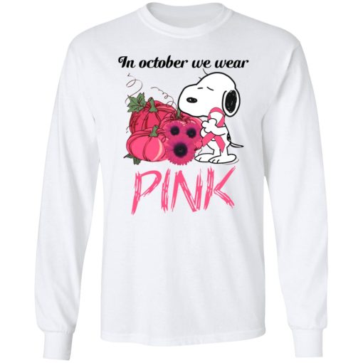 Snoopy In October We Wear Pink Breast Cancer Awareness 6