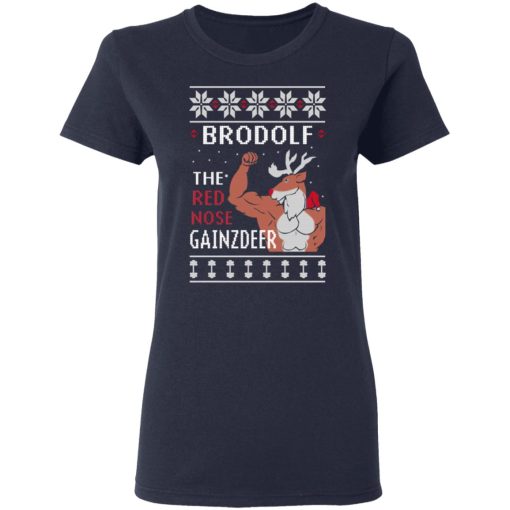 Brodolf The Red Nose Gainzdeer Ugly Christmas 4