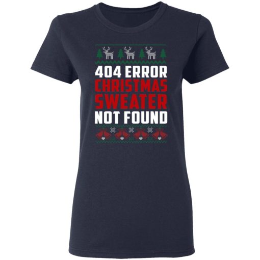 404 Error Christmas Sweater Not Found Funny 4