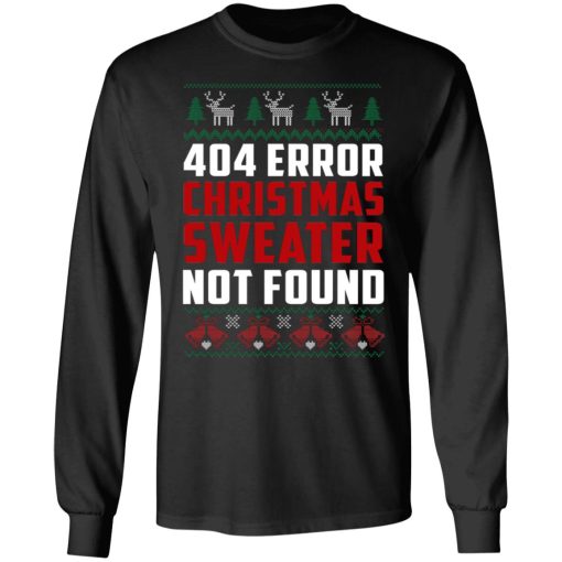 404 Error Christmas Sweater Not Found Funny 5