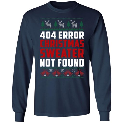 404 Error Christmas Sweater Not Found Funny 6