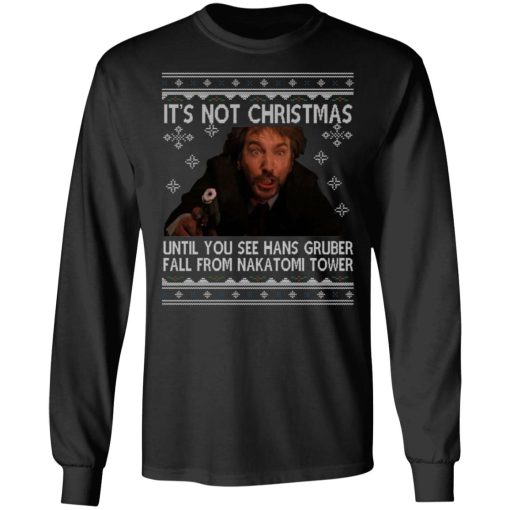 Die Hard It's Not Christmas Unil Hans Gruber Falls from Nakatomi Tower 5