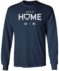 Black Routine X Justbats Safe At Home Shirt Ls