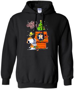 Houston Astros Snoopy And Woodstock Christmas Hoodie