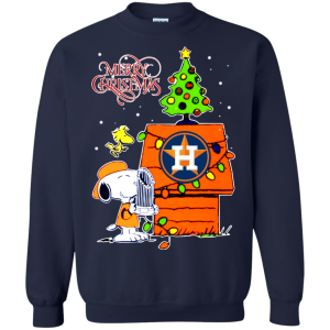 Houston Astros Snoopy And Woodstock Christmas Shirt 1