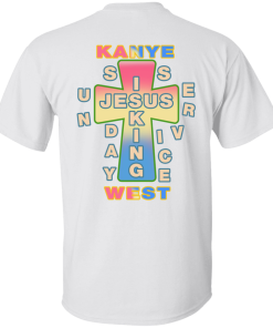 Kanye West Cross Jesus King Shirt Front