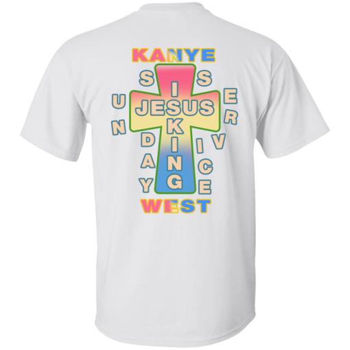 Kanye West Cross Jesus King Shirt Front