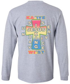 Kanye West Cross Jesus King Shirt Ls Front