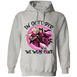 Hocus Pocus Sanderson Sisters In October We Wear Pink Witches Halloween Hoodie