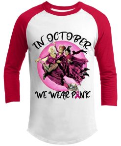 Hocus Pocus Sanderson Sisters In October We Wear Pink Witches Halloween Tshirt