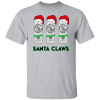 Santa Claws White Claw Christmas Shirt