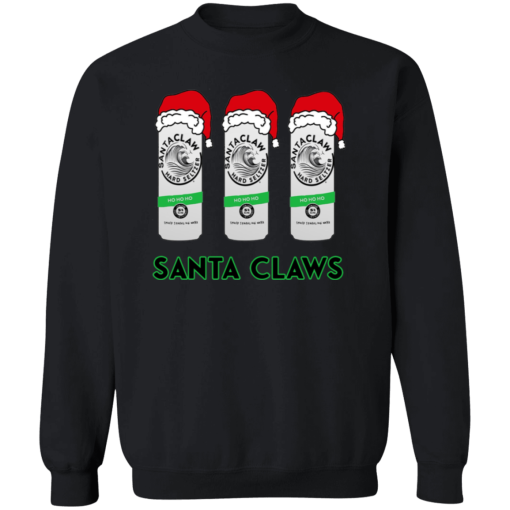 Santa Claws White Claw Christmas Sweatshirt