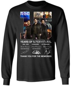 15 Years Of Supernatural Thank You For My Memories Shirt 2.jpg