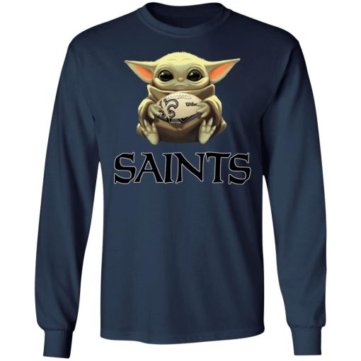 Baby Yoda Hug New Orleans Saints Star War Shirt 3.jpg