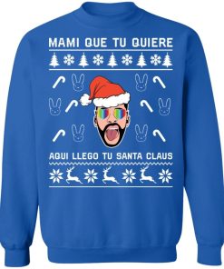 Bad Bunny Aqui Llego Tu Santa Claus Christmas sweater Shirt