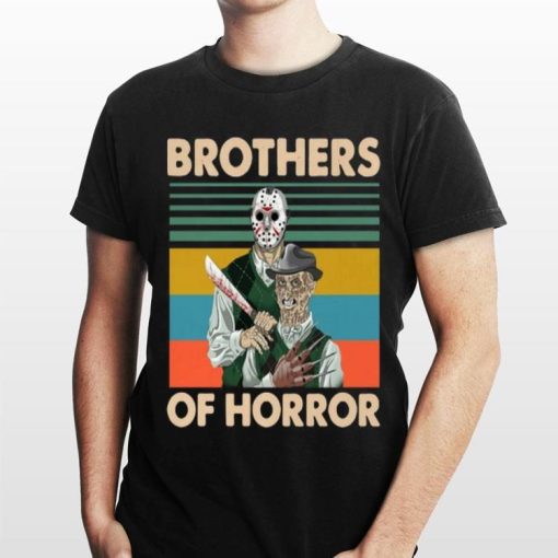Brothers Of Horror Jason Voorhees And Freddy Krueger Shirt.jpg