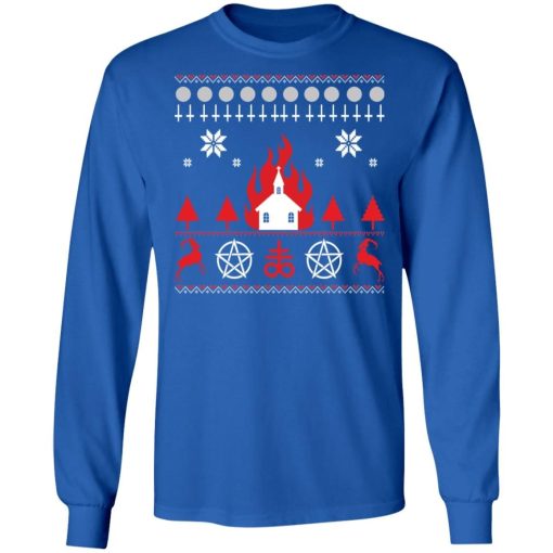 Burning Church Christmas Sweatshirt 3.jpg
