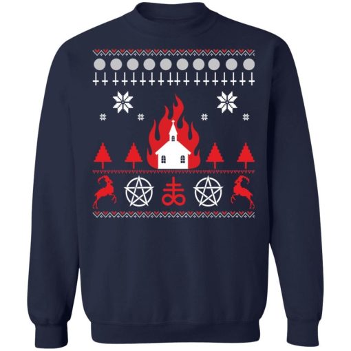 Burning Church Christmas Sweatshirt.jpg