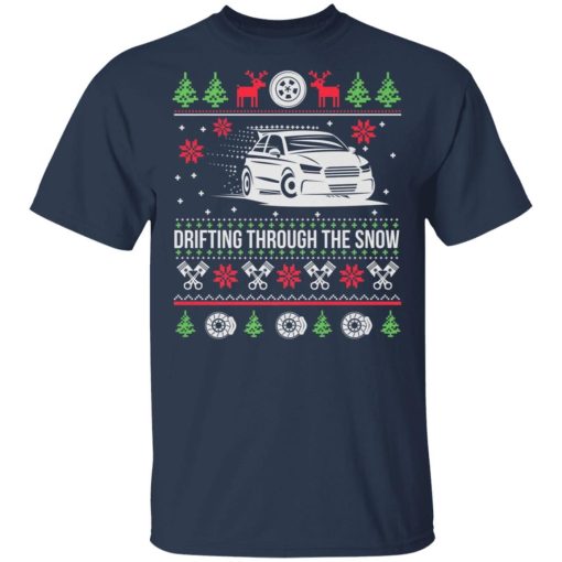 Drifting Through The Snow Car Ugly Christmas Sweater 1.jpg