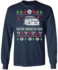 Drifting Through The Snow Car Ugly Christmas Sweater 3.jpg