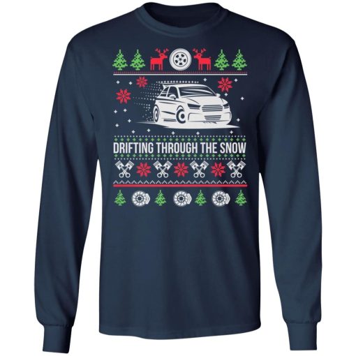 Drifting Through The Snow Car Ugly Christmas Sweater 3.jpg