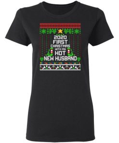 Elf 2020 First Christmas With My Hot New Husband Shirt 1.jpg