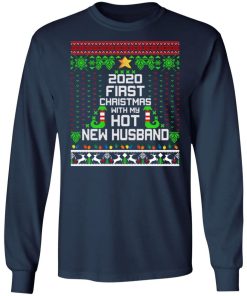 Elf 2020 First Christmas With My Hot New Husband Shirt 2.jpg