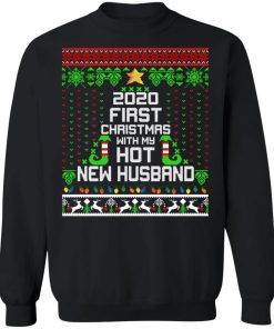 Elf 2020 First Christmas With My Hot New Husband Shirt 4.jpg