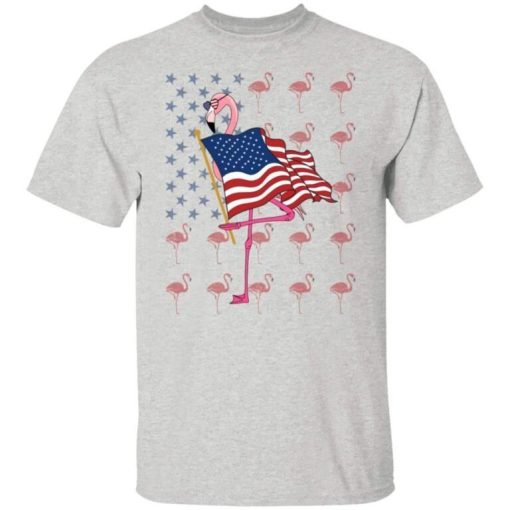 Flamingo American Flag Shirt 4.jpg