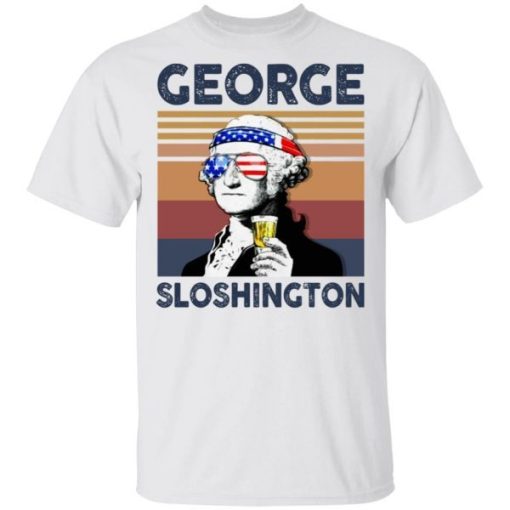 George Sloshington Us Drinking 4th Of July Vintage Shirt.jpg