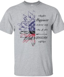 Happiness Is Being A Grandma Sunflower Flag America Shirt 1.jpg