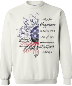 Happiness Is Being A Grandma Sunflower Flag America Shirt.jpg