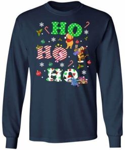Ho Ho Ho Pooh And Friends Christmas Ls Shirt.jpg