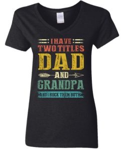 I Have Two Titles Dad And Grandpa Funny Fathers Day Gifts Shirt 4.jpg