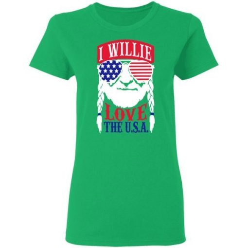 I Willie Love The Usa Flag Shirt 1.jpg