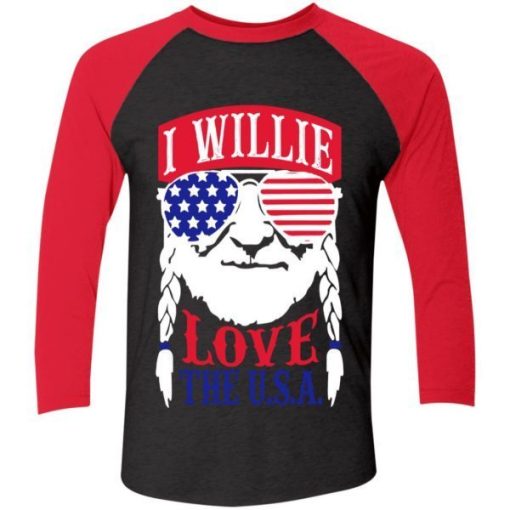 I Willie Love The Usa Flag Shirt 4.jpg