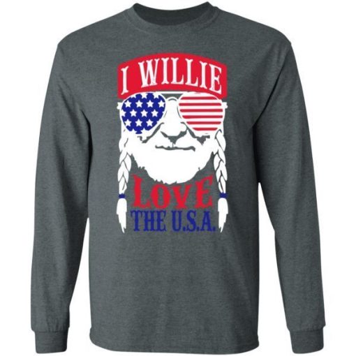I Willie Love The Usa Flag Shirt 5.jpg
