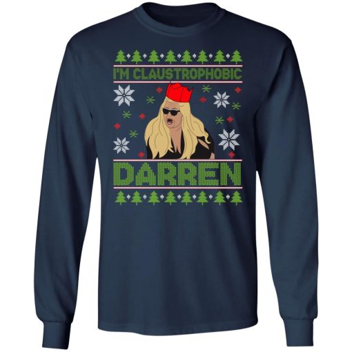 Im Claustrophobic Darren Christmas Shirt 2.jpg