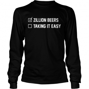 Zillion Beers Checklist Taking It Easy 1